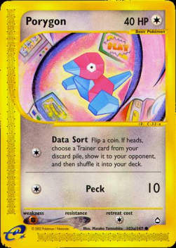 Porygon - Aquapolis (Common) [AQ-103a]