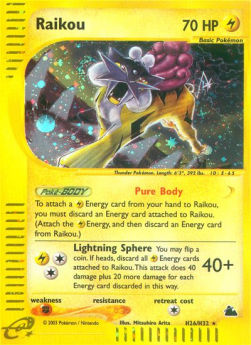 Raikou - Skyridge (Holo Rare) [SK-H26]