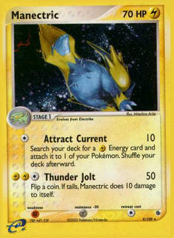 Manectric (Attract Current) - EX Rubino & Zaffiro (Holo Rare) [RS-9]