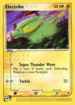 Electrike (Super Thunder Wave) - EX Rubino & Zaffiro (Common) [RS-53]