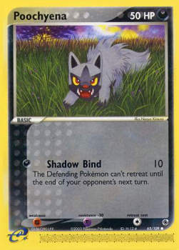 Poochyena (Shadow Bind) - EX Rubino & Zaffiro (Common) [RS-65]
