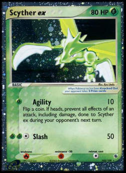 Scyther ex - EX Rubino & Zaffiro (Ultra Rare) [RS-102]