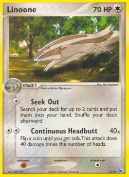 Linoone - EX Trainer Kit (Common) [TK1-Latios-3]