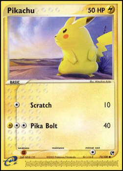 Pikachu - EX Tempesta di Sabbia (Common) [SS-72]