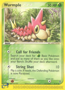 Wurmple - EX Drago (Common) [DR-81]
