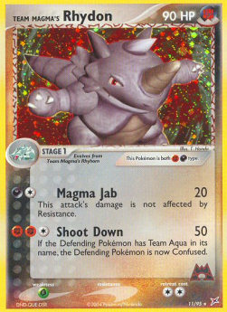 Team Magma Rhydon (F/D) - EX Team Magma vs Team Idro (Holo Rare) [MA-11]