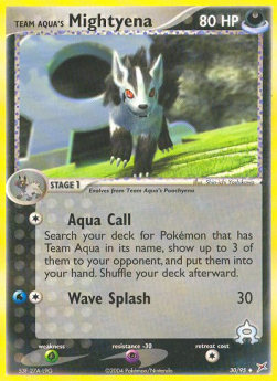 Team Idro Mightyena (Aqua Call) - EX Team Magma vs Team Idro (Uncommon) [MA-30]