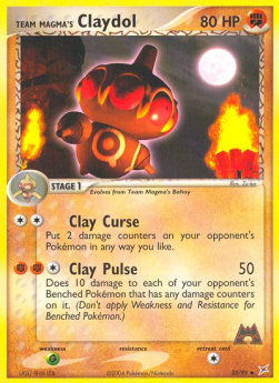 Team Magma Claydol (Fighting) - EX Team Magma vs Team Idro (Uncommon) [MA-33]