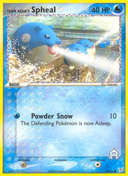 Team Idro Spheal (Powder Snow) - EX Team Magma vs Team Idro (Common) [MA-56]