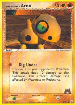 Team Magma Aron (Dig Under) - EX Team Magma vs Team Idro (Common) [MA-59]