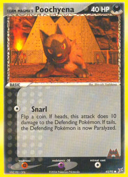 Team Magma Poochyena (Snarl) - EX Team Magma vs Team Idro (Common) [MA-65]