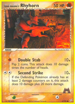 Team Magma Rhyhorn (Double Stab) - EX Team Magma vs Team Idro (Common) [MA-67]