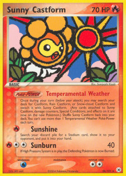 Castform Sole - EX Leggende Nascoste (Rare) [HL-26]