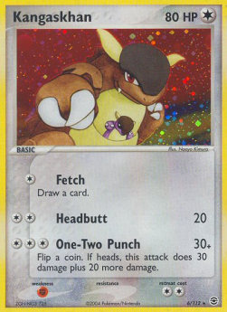 Kangaskhan - EX RossoFuoco e VerdeFoglia (Holo Rare) [FL-6]