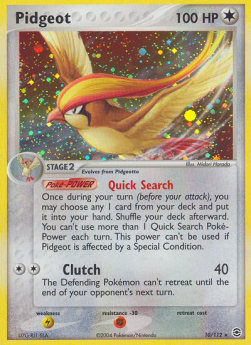 Pidgeot - EX RossoFuoco e VerdeFoglia (Holo Rare) [FL-10]