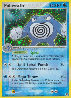 Poliwrath - EX RossoFuoco e VerdeFoglia (Holo Rare) [FL-11]