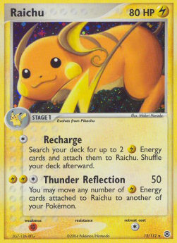 Raichu - EX RossoFuoco e VerdeFoglia (Holo Rare) [FL-12]