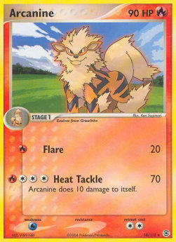 Arcanine - EX RossoFuoco e VerdeFoglia (Rare) [FL-18]