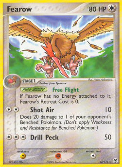 Fearow - EX RossoFuoco e VerdeFoglia (Rare) [FL-24]