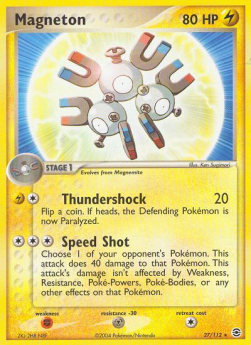Magneton - EX RossoFuoco e VerdeFoglia (Rare) [FL-27]