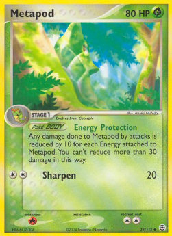 Metapod - EX RossoFuoco e VerdeFoglia (Uncommon) [FL-39]