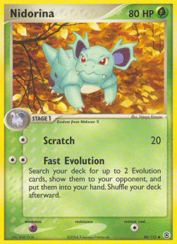 Nidorina - EX RossoFuoco e VerdeFoglia (Uncommon) [FL-40]