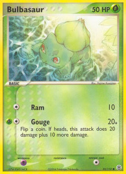 Bulbasaur (Ram) - EX RossoFuoco e VerdeFoglia (Common) [FL-55]