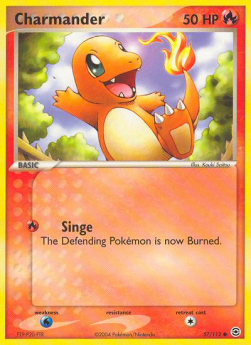 Charmander (Singe) - EX RossoFuoco e VerdeFoglia (Common) [FL-57]