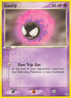 Gastly - EX RossoFuoco e VerdeFoglia (Common) [FL-63]