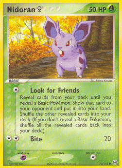 Nidoran - EX RossoFuoco e VerdeFoglia (Common) [FL-70]