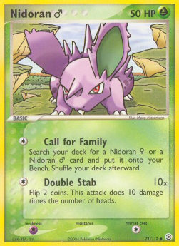 Nidoran - EX RossoFuoco e VerdeFoglia (Common) [FL-71]