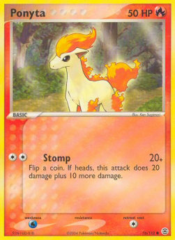 Ponyta - EX RossoFuoco e VerdeFoglia (Common) [FL-76]