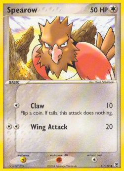 Spearow - EX RossoFuoco e VerdeFoglia (Common) [FL-81]