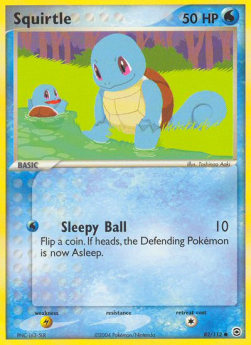 Squirtle (Sleepy Ball) - EX RossoFuoco e VerdeFoglia (Common) [FL-82]