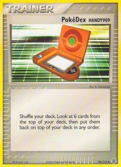 PokéDex HANDY909 - EX RossoFuoco e VerdeFoglia (Uncommon) [FL-96]