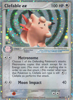 Clefable ex - EX RossoFuoco e VerdeFoglia (Ultra Rare) [FL-106]