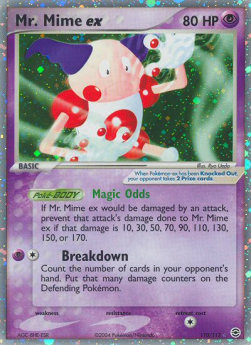 Mr. Mime ex (Magic Odds) - EX RossoFuoco e VerdeFoglia (Ultra Rare) [FL-110]