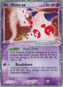 Mr. Mime ex (Magic Evens) - EX RossoFuoco e VerdeFoglia (Ultra Rare) [FL-111]