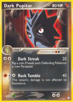 Dark Pupitar  (Dark Streak) - EX Team Rocket Returns (Uncommon) [TRR-41]