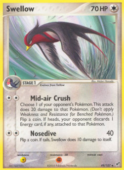 Swellow - EX Deoxys (Uncommon) [DX-49]