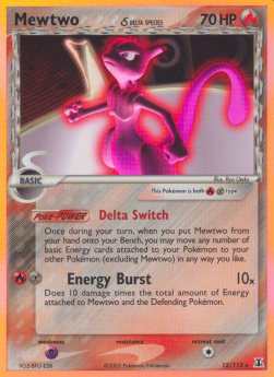 Mewtwo δ Delta Species - EX Specie Delta (Holo Rare) [DS-12]