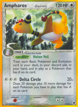 Ampharos δ Delta Species - EX L'Isola dei Draghi (Holo Rare) [DF-1]