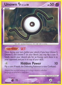 Unown  Lv.18 - Prodigi Segreti (Rare) [SW-39]