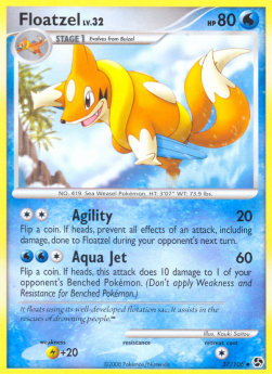 Floatzel Lv.32 - Incontri Leggendari (Uncommon) [GE-37]