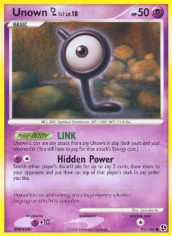 Unown  Lv.18 - Incontri Leggendari (Common) [GE-91]