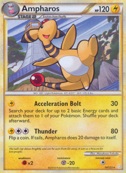 Ampharos - HeartGold & SoulSilver (Rare) [HS-14]