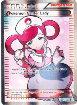 Addetta del Centro Pokémon - Fuoco Infernale (Holo Rare) [FLF-105]