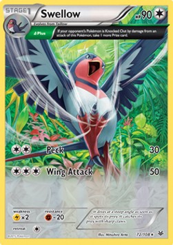 Swellow - Furie Volanti (Holo Rare) [ROS-72]