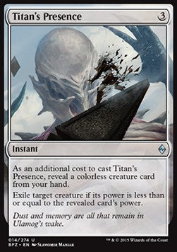 Presenza del Titano - Battaglia per Zendikar (Uncommon) [BFZ-14]