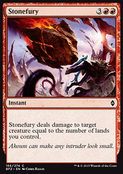 Furia di Pietra - Battaglia per Zendikar (Common) [BFZ-156]